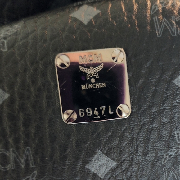 MCM Visetos Small Side Stud Backpack Black - Picture 15 of 15